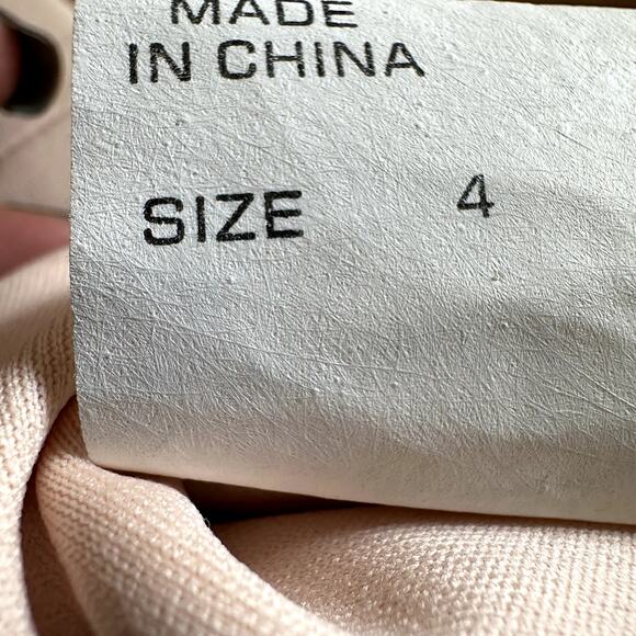 Tadashi Shoji Tiered Ruffle Dress Midi Strap Adjustable 100% Silk Pink 4 - Picture 7 of 8